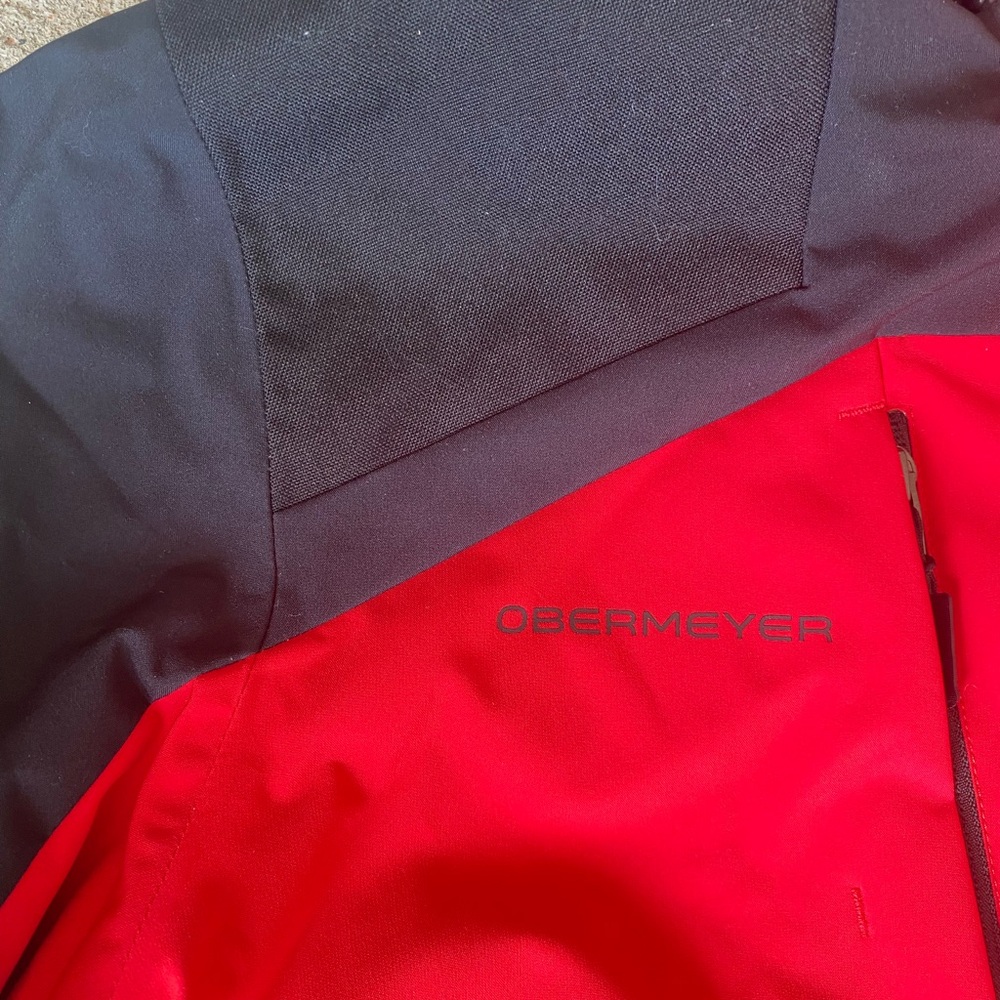 Obermeyer Foundation Snow Insulated Red/Black Skiing-Jacket Men’s Large NWOT - Picture 6 of 16